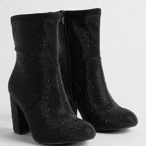 Torrid Black Rhinestone Boot